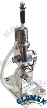 SOPORTE DE ACERO INOXIDABLE DE 4 POSICIONES CON CONEXIÓN FME | OEM 107SSFME | VHF | GLOMEX