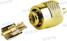 CONECTOR MACHO PL259 DORADO PARA RG58 | OEM 132 SIN SOLDADURA | VHF | GLOMEX