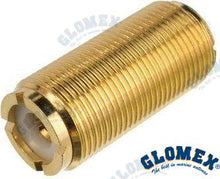 PL258 DOBLE HEMBRA DORADA PARA PL259 | OEM 133GOLD | VHF | GLOMEX