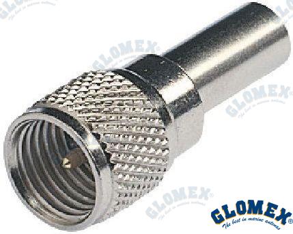 MINI CONECTOR UHF MACHO PARA RG58 | OEM 157 | VHF | GLOMEX