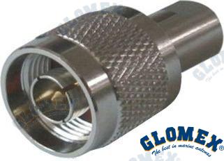 ADAPTADOR FME MACHO A "N" MACHO | OEM 354 | ANTENAS DE TV | GLOMEX
