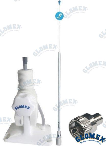 ANTENA GLOMEX RA400 + SOP. RA135+RA132 | KIT OEM 400 | VHF | GLOMEX