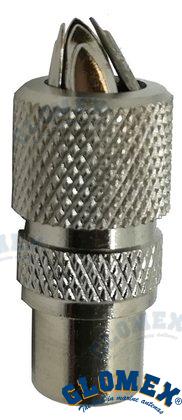 CONECTOR MACHO PARA CABLE TV-IEC 9,5MM | OEM 9137 | VHF | GLOMEX