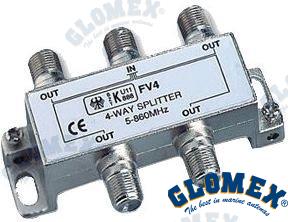 V9147 - DIVISOR DE 4 VÍAS PARA V9112 - V91 | OEM 9151 | VHF | GLOMEX
