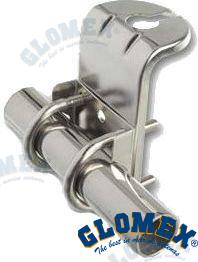 SOPORTE DE ACERO INOXIDABLE PARA CANDELABROS CON ABRAZADERA | OEM 9181 | VHF | GLOMEX