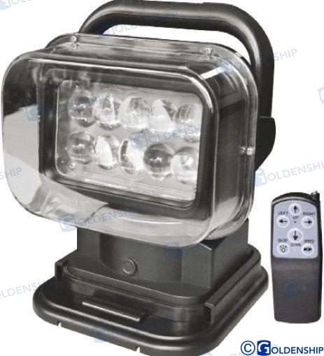 Lampe de recherche à LED 50 W 12 V avec télécommande | OEM 10245 | Éclairage extérieur | GOLDENSHIP