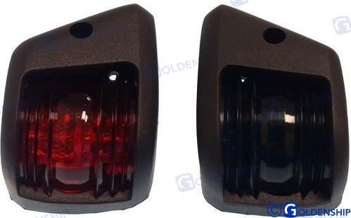 Paire de feux de navigation verticaux noirs à LED | OEM 10311 | FEUX | GOLDENSHIP