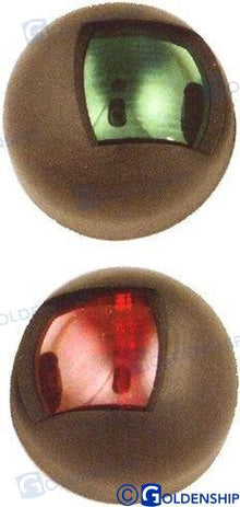 Paire de feux de navigation verticaux noirs à LED | OEM 10315 | Feux | GOLDENSHIP