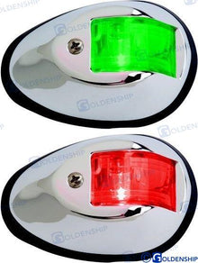 Paire de feux de navigation verticaux en acier inoxydable 304 L | OEM 10361 | FEUX | GOLDENSHIP