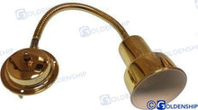 Lampe de cloison en laiton avec câble flexible 12 V 10 W H | OEM 10426 | Éclairage | GOLDENSHIP