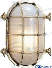POLISHED BRASS LIGHT 220V - 195*135MM | OEM  10464 | LIGHTS | GOLDENSHIP