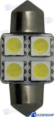 Ampoule navette 4 LED 1,2 W 10/30 V | OEM 10517 | Ampoules | GOLDENSHIP