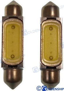 Ampoules navette LED SV 1,5 W 12 V (2) | OEM 10526 | Ampoules | GOLDENSHIP