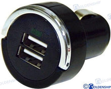 Prise 12/24 V, chargeur 2 ports USB 5 V 3,4 A | OEM 11012 | ÉLECTRIQUE | GOLDENSHIP