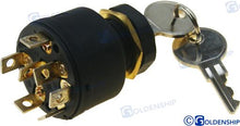 Interrupteur d'allumage et de démarrage en plastique 7 broches, 4 positions | OEM 11155 | Allumage | GOLDENSHIP