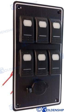PANNEAU DE COMMUTATION 6 POSITIONS | OEM 11183 | INTERRUPTEURS | GOLDENSHIP