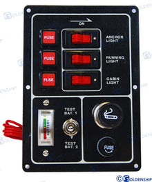 PANNEAU DE COMMUTATION 3 POSITIONS AVEC TESTEUR | OEM 11189 | INTERRUPTEURS | GOLDENSHIP