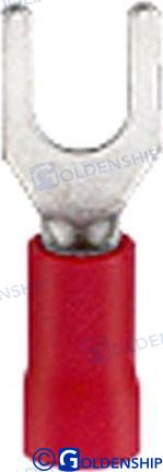 Cosse annulaire isolée vinyle rouge (25) | OEM 11614 | ÉLECTRIQUE | GOLDENSHIP