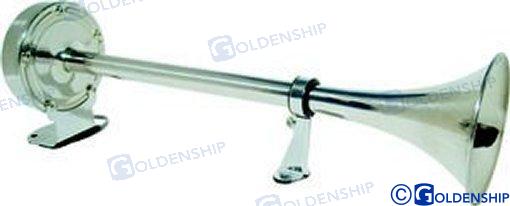 Klaxon électrique simple en acier inoxydable 16" 12 V | OEM 12010 | ÉLECTRIQUE | GOLDENSHIP