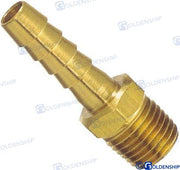 BRASS HOSE ADAP. MALE 1/4" - 10MM | OEM  30111 | BRASS | GOLDENSHIP