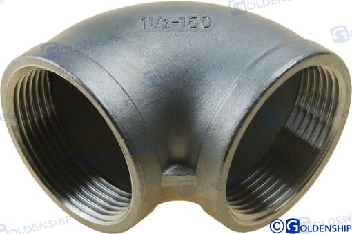 CODO DE 90º CON BANDA AISI 316 1-1/2 | OEM 30545 | CODO | GOLDENSHIP