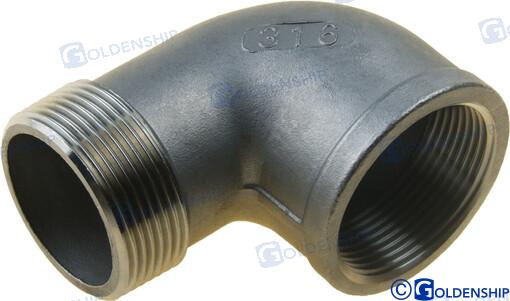 CODO DE CALLE CON BANDA AISI 316 1-1/2 | OEM 30555 | HULL | GOLDENSHIP