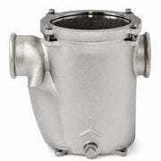 Image of a Maestrini raw water strainer filter on a white background.