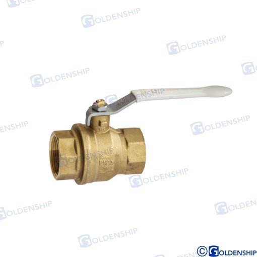 Vanne à passage intégral 1''1/2 FF en laiton CR | OEM 30792 | HULL | GOLDENSHIP