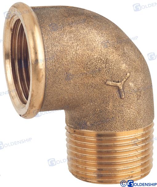 CODO 90º MF 1'' LATÓN CR | OEM 30807 | CASCO | GOLDENSHIP