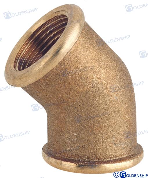 CODO 45° FF 2'' LATÓN CR | OEM 30816 | CASCO | GOLDENSHIP