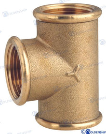 TEE 2'' F.F.F. BRASS CR | OEM  30829 | HULL | GOLDENSHIP