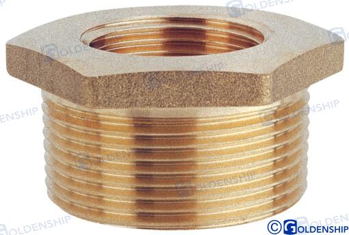 CASQUILLO REDUCTOR DE 1'' X 3/4'' MF LATÓN CR | OEM 30879 | HULL | GOLDENSHIP