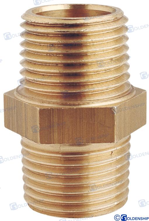 EQUAL NIPPLE 1'' M. BRASS CR | OEM  30904 | HULL | GOLDENSHIP
