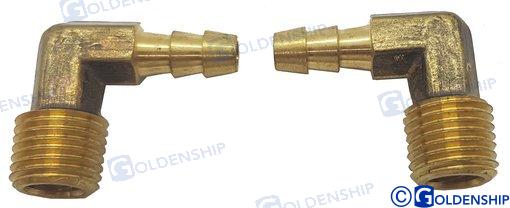 Raccord RACOR 90° NPT 1/4 x 1/4" (lot de 2) | OEM 31245 | PIÈCES | GOLDENSHIP