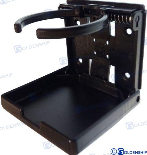 PORTABEBIDA DE PLÁSTICO, APERTURA FRONTAL, NEGRO | OEM 41471 | ACCESORIOS | GOLDENSHIP