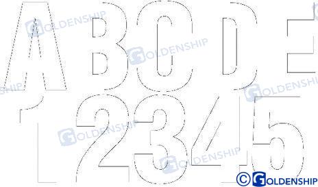KIT CHIFFRES ET LETTRES BLANC | OEM 41474 | ACCESSOIRES | GOLDENSHIP