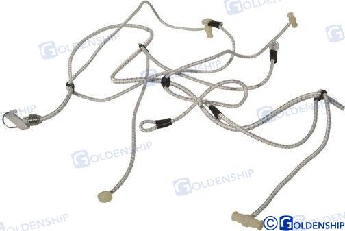JUEGO DE MILLIPIEDE PARA MÁSTIL DE 2 M | OEM 60148 | DEFENSAS | GOLDENSHIP