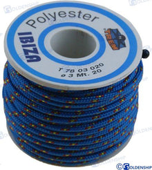 CUERDA TRENZADA DE POLIÉSTER DE 3 MM | OEM 60160 | GUARDABARROS | GOLDENSHIP