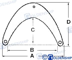 DEFENSA DE PROA 36X25 | OEM 62001 | DEFENSAS | GOLDENSHIP