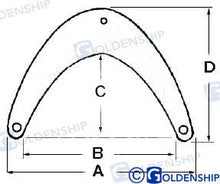 Défense d'arc 63 x 43 | OEM 62003 | Défenses | GOLDENSHIP