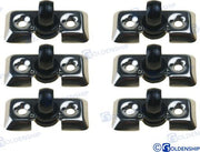 PACK OF 6 - FENDER HOOK XX. & PLASTIC | OEM  62063 | FENDERS | GOLDENSHIP