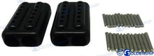 SUJETADORES EZ SPLICE DE 1/2" NEGROS | OEM 62091 | GUARDABARROS | GOLDENSHIP