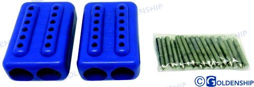SUJETADORES EZ SPLICE 5/8" AZULES | OEM 62095 | GUARDABARROS | GOLDENSHIP
