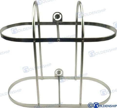 SOPORTE DOBLE PARA GUARDABARROS DE ACERO INOXIDABLE 2*20 CMS | OEM 62105 | GUARDABARROS | GOLDENSHIP