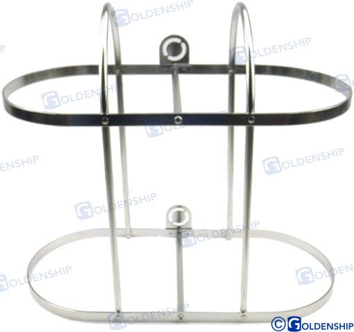 SOPORTE DOBLE PARA GUARDABARROS DE ACERO INOXIDABLE 2*30 CMS | OEM 62107 | GUARDABARROS | GOLDENSHIP