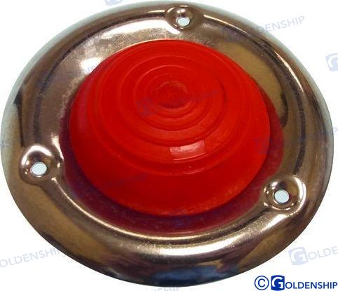 TAPA DE GOMA CON BRIDA DE ACERO INOXIDABLE ROJA | OEM 63092 | GUARDABARROS | GOLDENSHIP