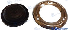 TAPA DE GOMA CON BRIDA DE ACERO INOXIDABLE NEGRA | OEM 63093 | GUARDABARROS | GOLDENSHIP