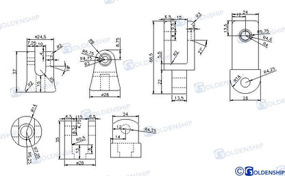 CONECTOR DE ANCLAJE GIRATORIO 10/12 MM | OEM 71132 | CONECTOR | GOLDENSHIP