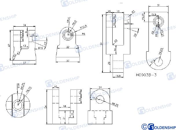 CONECTOR DE ANCLAJE D. GIRATORIO 6-8 MM | OEM 71133 | CONECTOR | GOLDENSHIP