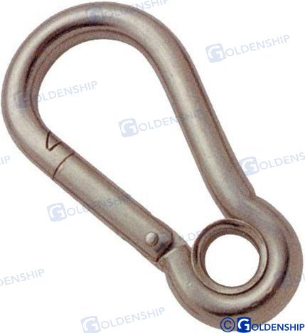 Mousqueton à ressort avec œillet 11 x 120 mm (lot de 10) | OEM 71235B | Quincaillerie | GOLDENSHIP